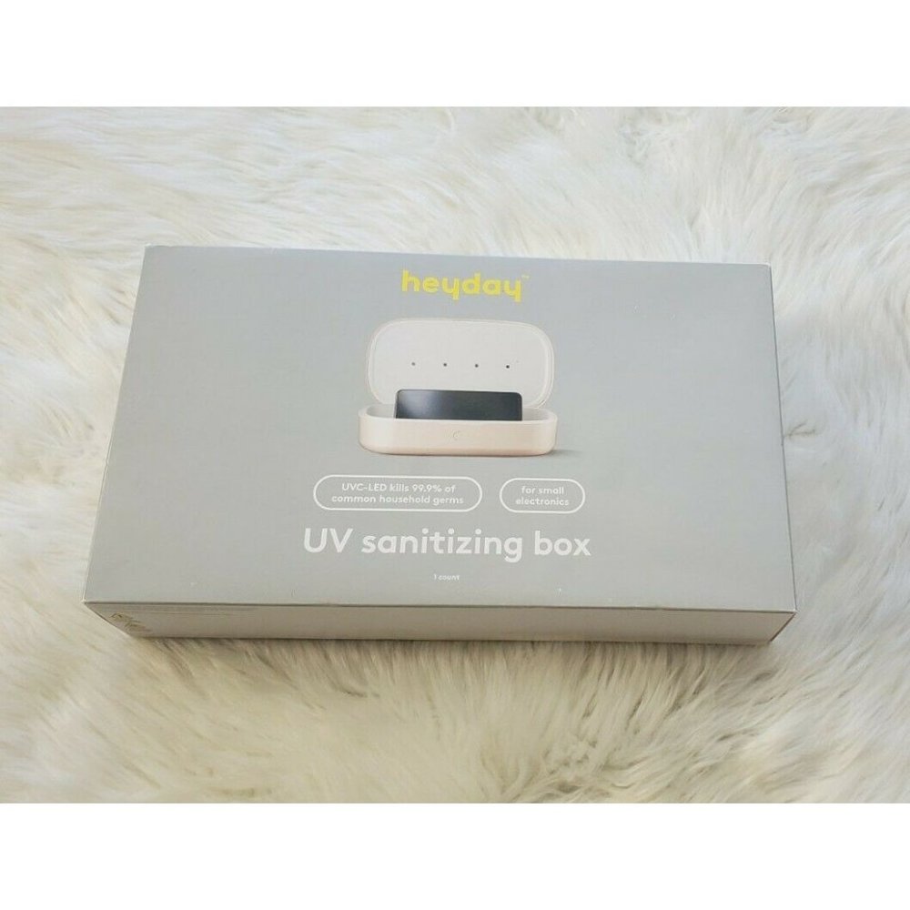 NIB heyday UV Sanitization Station Stone White*Kill 99.9% common household germs
